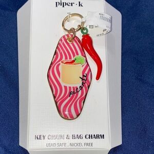 Piper K Keychain Bag Charm